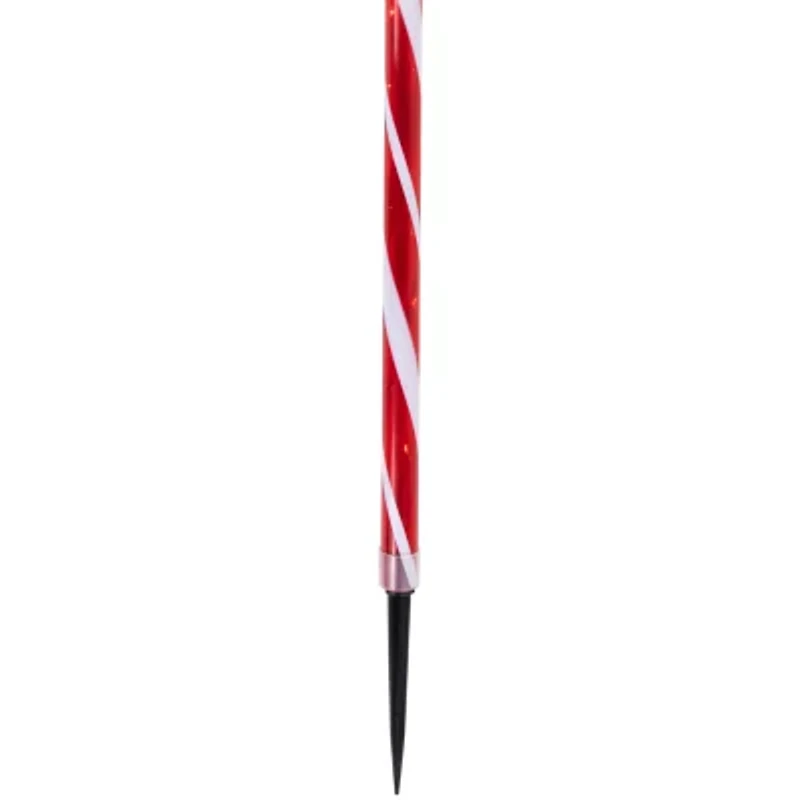 Northlight 28in Led Candy Cane Pathway Markers Christmas Yard Art