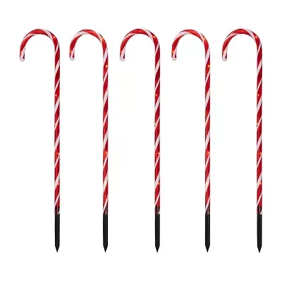 Northlight Lighted Candy Cane Lawn Stakes Christmas Yard Art