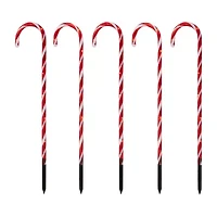 Northlight Lighted Candy Cane Lawn Stakes Christmas Yard Art
