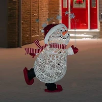 Northlight 56in Prelit Snowman Christmas Yard Art