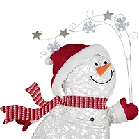 Northlight 56in Prelit Snowman Christmas Yard Art