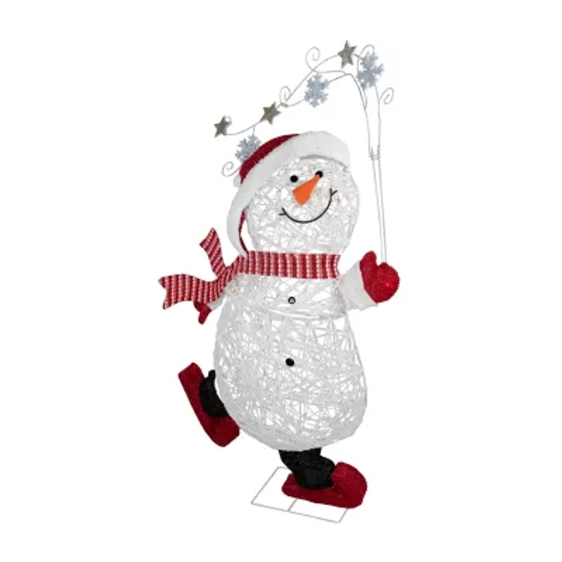 Northlight 56in Prelit Snowman Christmas Yard Art