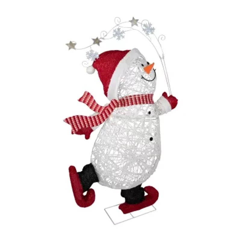 Northlight 56in Prelit Snowman Christmas Yard Art