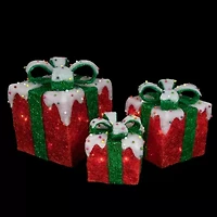 Northlight Lighted Gift Boxes Christmas Yard Art