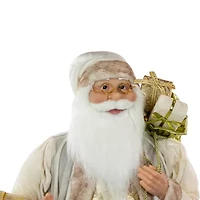 Northlight 36in Gift Bag Christmas Santa Figurine