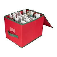 Northlight Red And Green Single Compartment Ornament Storage