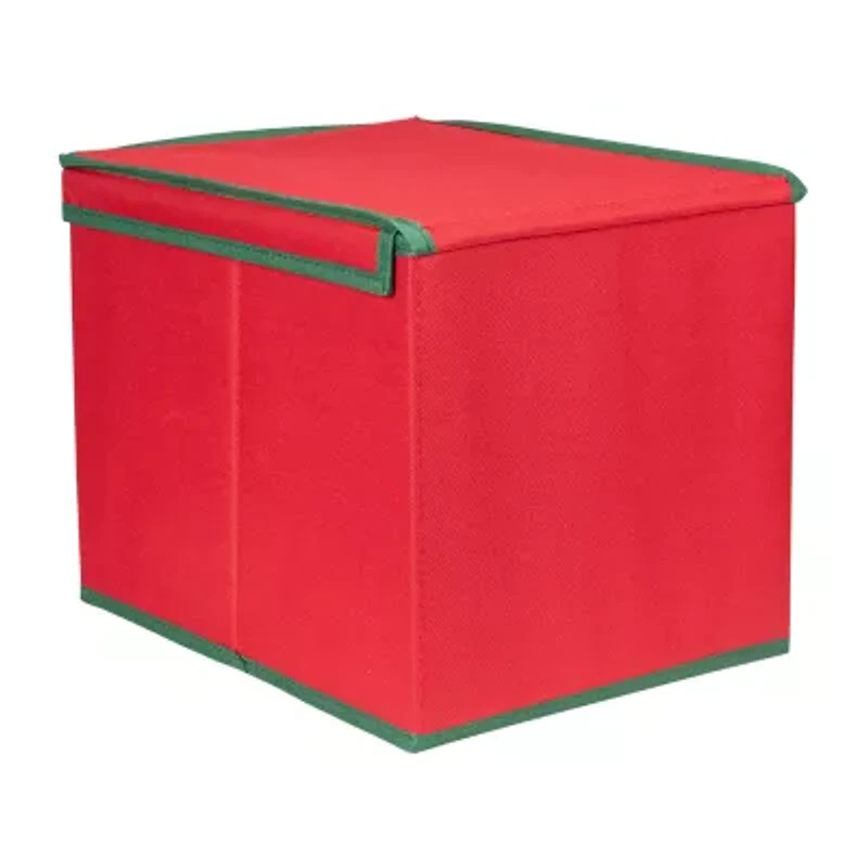 Northlight Red And Green Single Compartment Ornament Storage