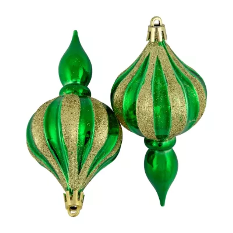 Northlight 4.75in Finial 8- pc Christmas Ornament