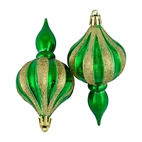 Northlight 4.75in Finial 8- pc Christmas Ornament