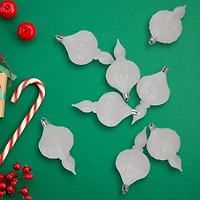 Northlight 4.75in Finial 8-pc Christmas Ornament