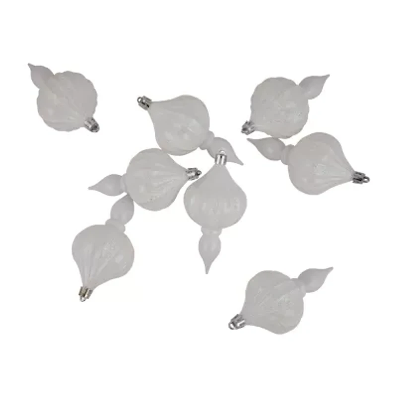 Northlight 4.75in Finial 8-pc Christmas Ornament