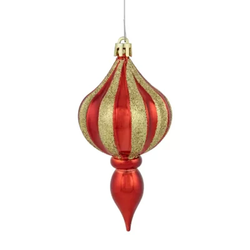 Northlight 4.75in Finial 8-pc Christmas Ornament