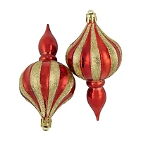 Northlight 4.75in Finial 8-pc Christmas Ornament