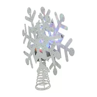 Northlight 12in Prelit Snowflake Christmas Tree Topper