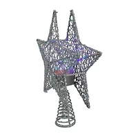 Northlight Led Silver Star Christmas Tree Topper