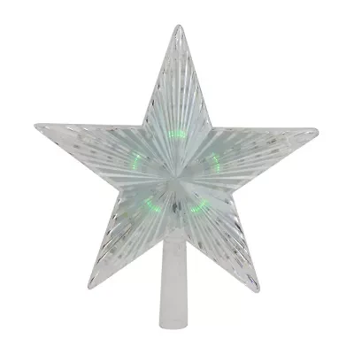 Northlight Pre-Lit Crystal Star Christmas Tree Topper