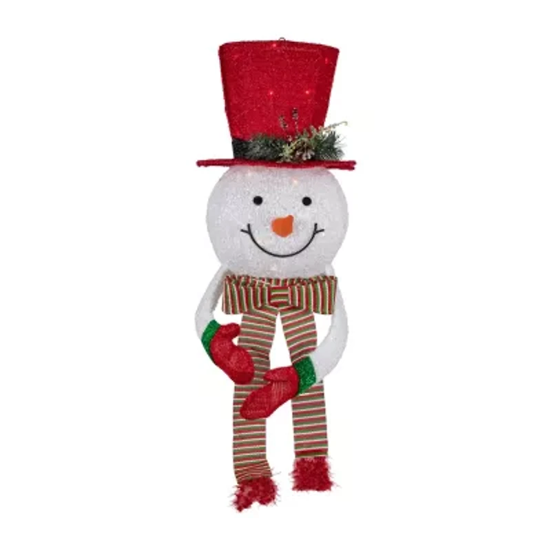 Northlight Prelit Snowman With Hat Christmas Tree Topper