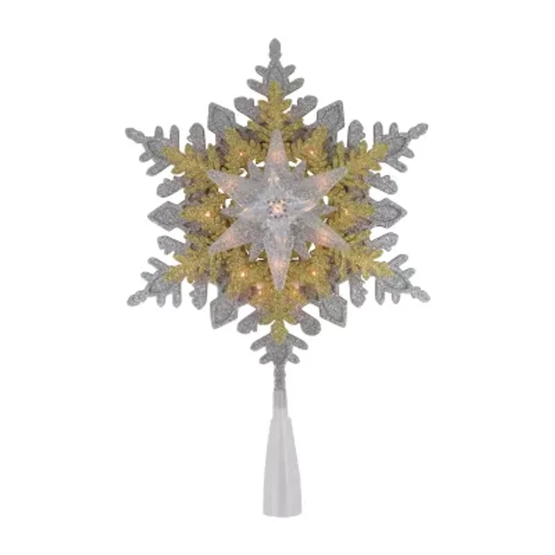 Northlight Lighted Snowflake Christmas Tree Topper