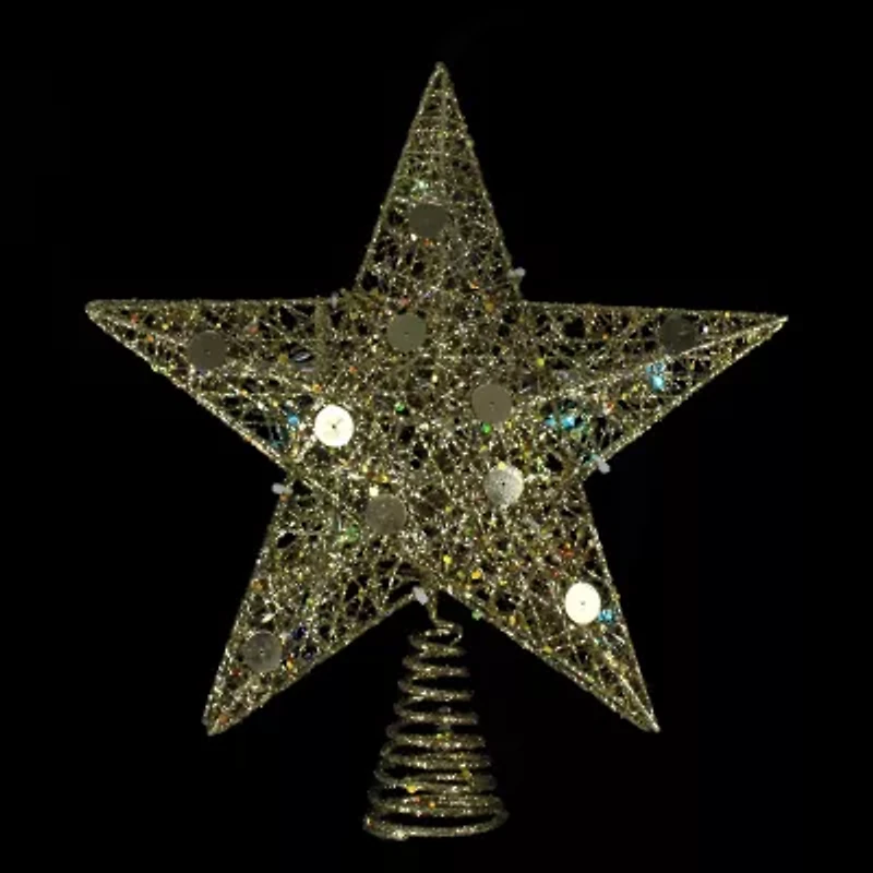 Northlight Pre-Lit Glittered Star Christmas Tree Topper