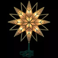 Northlight Prelit Frosted Star Christmas Tree Topper