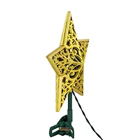 Northlight 9.5in Led Gold Star Christmas Tree Topper