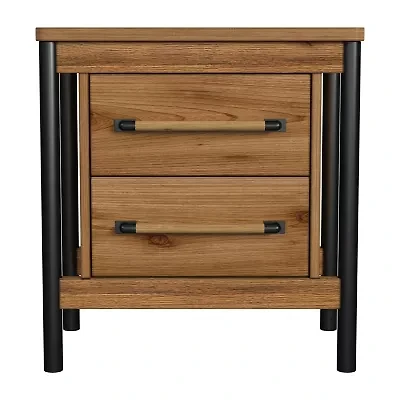 Norcross 2 Drawer Nightstand in Hickory