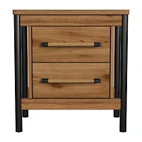 Norcross 2 Drawer Nightstand in Hickory
