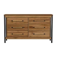 Norcross 6 Drawer Dresser in Hickory