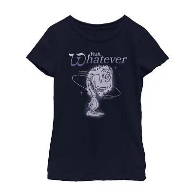 Little & Big Kid Girls Crew Neck Short Sleeve Inside Out T-Shirt