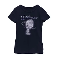 Little & Big Kid Girls Crew Neck Short Sleeve Inside Out T-Shirt