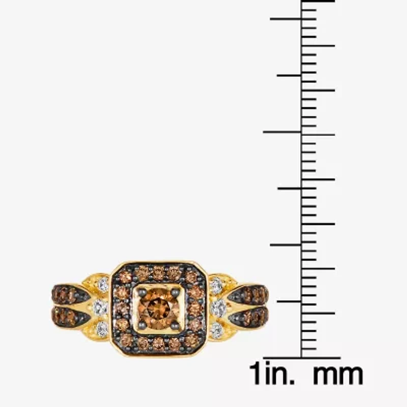 Le Vian® Ring featuring 5/8 CT. Chocolate Diamonds® 1/8 Nude Diamonds™ set 14K Vanilla, Honey or Strawberry Gold™