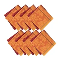 Elrene Home Fashions Maplewood Jacquard Harvest Cotton Napkins 8-pc. Napkins