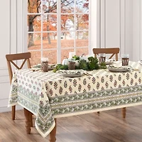 Elrene Home Fashions Nomad Harvest Block Print Rectangle Tablecloth