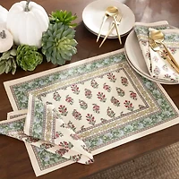 Elrene Home Fashions Nomad Harvest Block Print 4-pc. Placemat