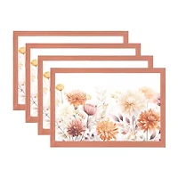 Elrene Home Fashions Autumn Blooms 4-pc. Placemat