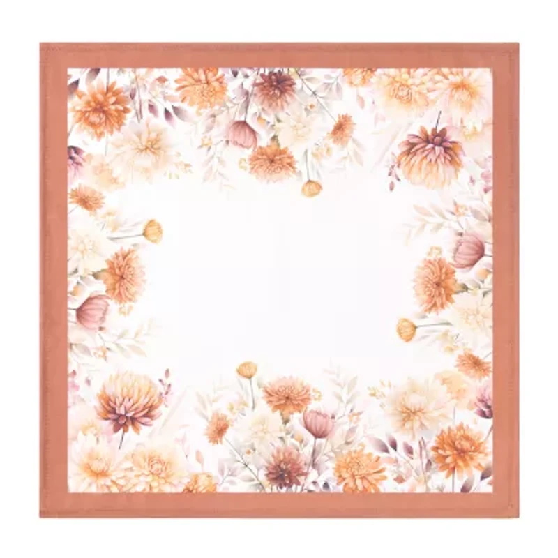 Elrene Home Fashions Autumn Blooms 4-pc. Napkins
