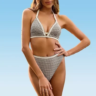 CUPSHE Checked Bikini Set