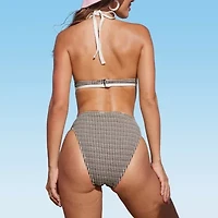 CUPSHE Checked Bikini Set