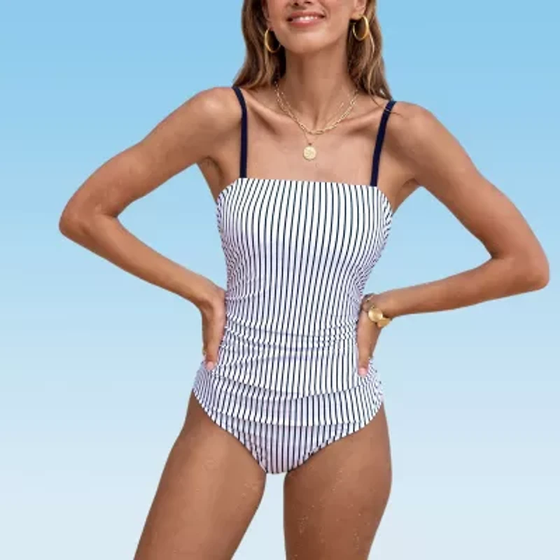 CUPSHE Striped One Piece Swimsuit