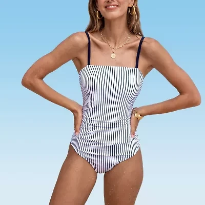 CUPSHE Striped One Piece Swimsuit