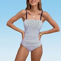 CUPSHE Striped One Piece Swimsuit
