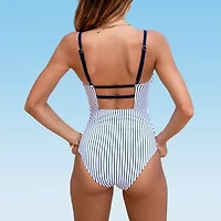 CUPSHE Striped One Piece Swimsuit