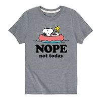 Snoopy Little & Big Kid Boys Crew Neck Short Sleeve Regular Fit Peanuts Graphic T-Shirt