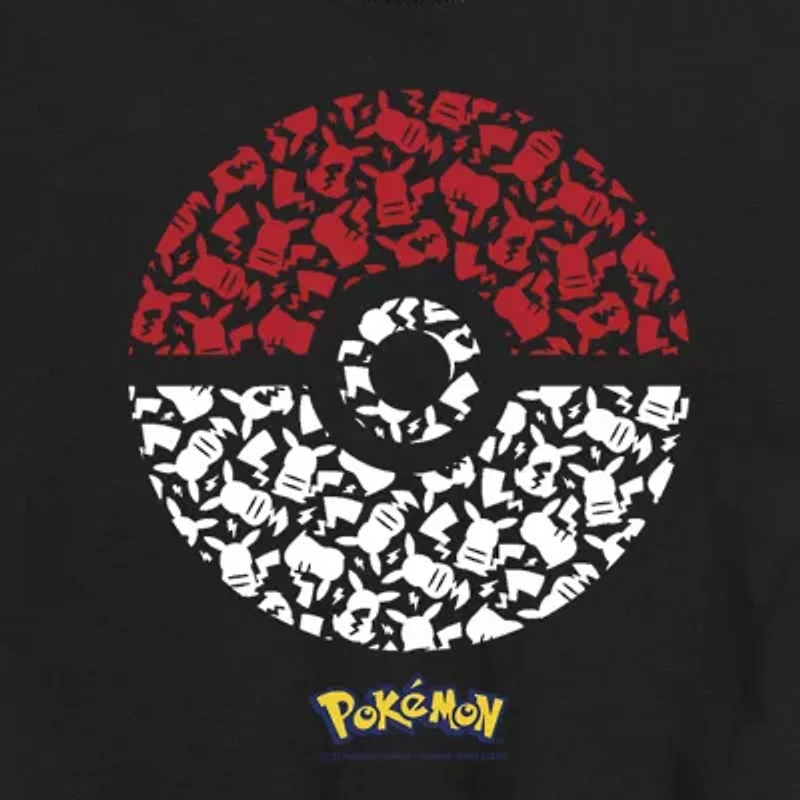 Little & Big Kid Boys Crew Neck Short Sleeve Regular Fit Pokeman Graphic T-Shirt