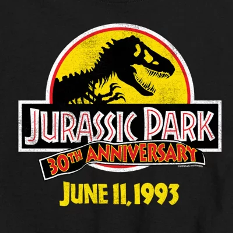 Little & Big Kid Boys Crew Neck Short Sleeve Regular Fit Jurassic World Graphic T-Shirt