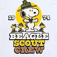 Snoopy Little & Big Kid Boys Crew Neck Short Sleeve Regular Fit Peanuts Graphic T-Shirt