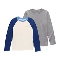 Thereabouts Little & Big Kid Boys Crew Neck Long Sleeve 2-pc. T-Shirt