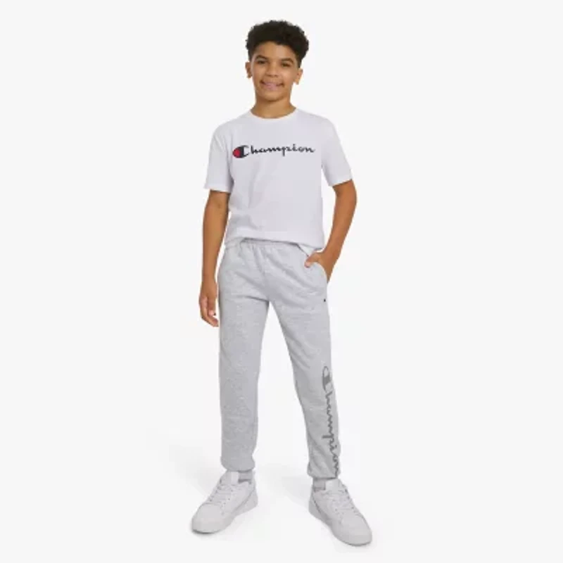 Champion Big Kid Boys Cuffed Mid Rise Regular Fit Pull-On Pant