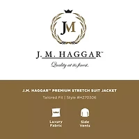 Haggar JMH Tailored Mens Plaid Suit Jacket