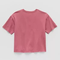 Self Esteem Big Kid Girls Round Neck Short Sleeve T-Shirt